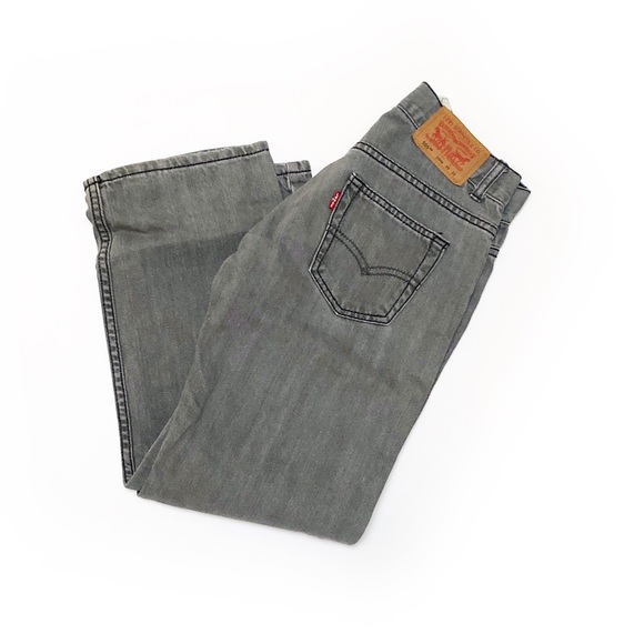 LEVI'S '505 STRAIGHT' CROPPED JEANS - Picture 3 of 6